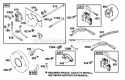 Key Panel Elect Diagram and Parts List for 221432-0145-05  Briggs and Stratton Engine